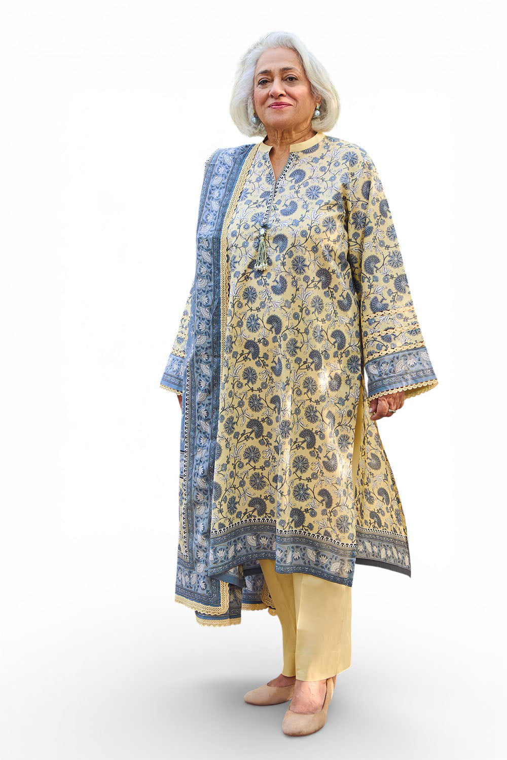 UAE-3 Piece Printed Lawn Suit with Dupatta CL-62104 B