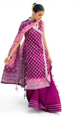 UAE-3 Piece Printed Lawn Suit CL-62109 B