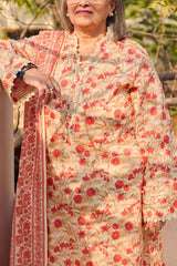 UAE-3 Piece Printed Lawn Suit with Dupatta CL-62113 B