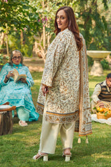 UAE-3 Piece Printed Lawn Suit with Dupatta CL-62117 A