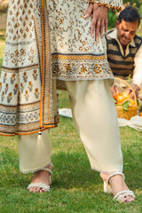 UAE-3 Piece Printed Lawn Suit with Dupatta CL-62117 A