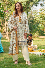 UAE-3 Piece Printed Lawn Suit with Dupatta CL-62117 A