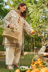 UAE-3 Piece Printed Lawn Suit with Dupatta CL-62117 A
