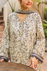 UAE-3 Piece Printed Lawn Suit with Dupatta CL-62117 B
