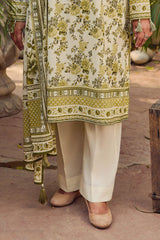 UAE-3 Piece Printed Lawn Suit with Dupatta CL-62118 A