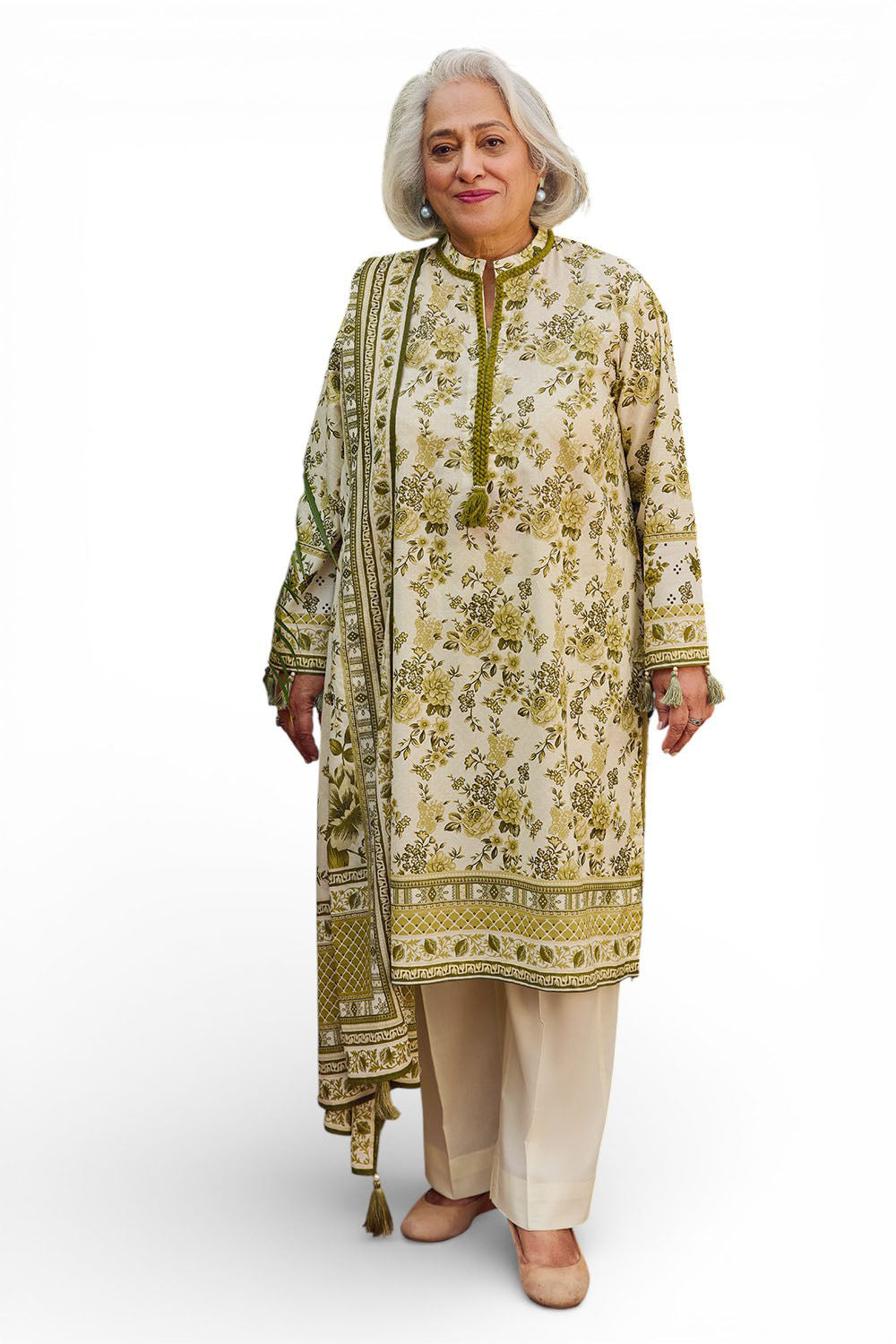 UAE-3 Piece Printed Lawn Suit with Dupatta CL-62118 A