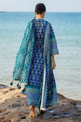 UAE-3 Piece Printed Lawn Suit CL-62149 B