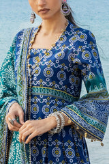 UAE-3 Piece Printed Lawn Suit CL-62149 B