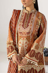 UAE-3 Piece Printed Lawn Suit with Dupatta CL-62152