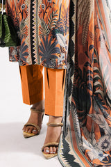 UAE-3 Piece Printed Lawn Suit with Dupatta CL-62156