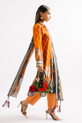 UAE-3 Piece Printed Lawn Suit with Dupatta CL-62156