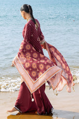 UAE-3 Piece Printed Lawn Suit CL-62168 B