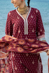 UAE-3 Piece Printed Lawn Suit CL-62168 B
