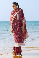 UAE-3 Piece Printed Lawn Suit CL-62168 B