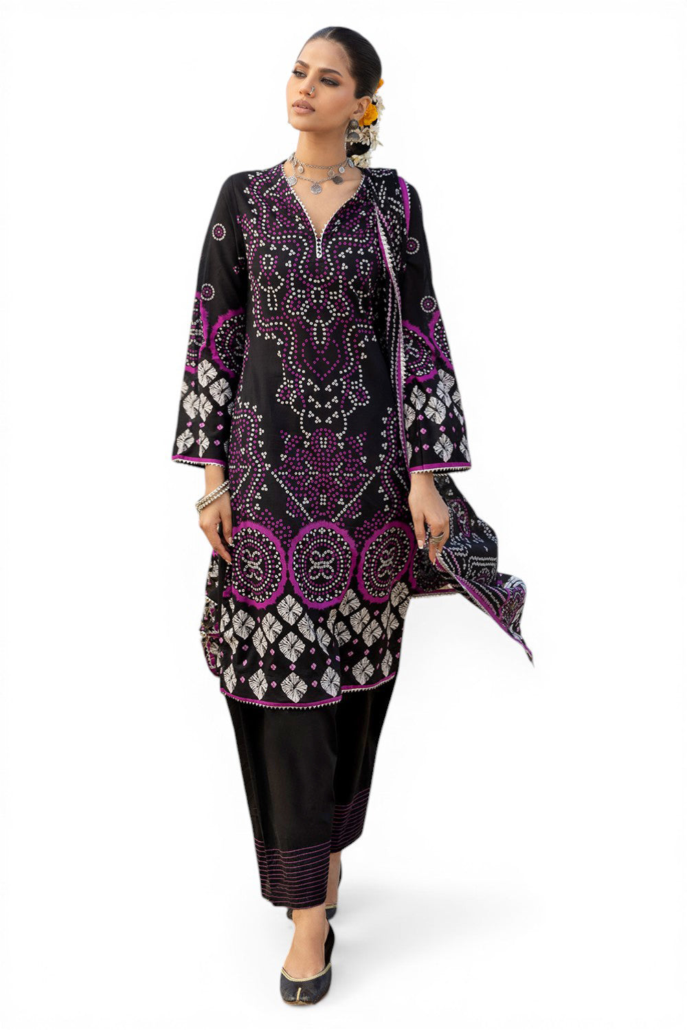 UAE-3 Piece Printed Lawn Suit CL-62170 A