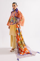 UAE-3 Piece Printed Lawn Suit with Dupatta CL-62172