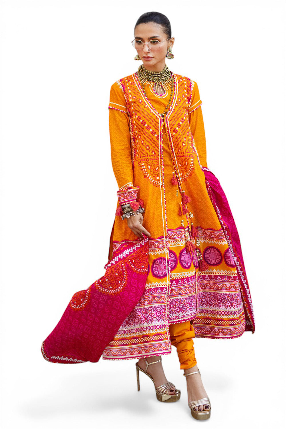 UAE-3 Piece Printed Lawn Suit CL-62173 A