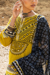 UAE-3 Piece Printed Lawn Suit CL-62173 B