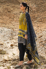 UAE-3 Piece Printed Lawn Suit CL-62173 B