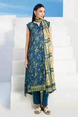 UAE-3 Piece Printed Lawn Suit CL-62205 B
