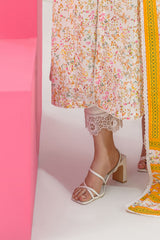 UAE-3 Piece Printed Lawn Suit and Dyed Trouser  CL-62291 A