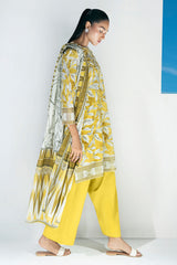 UAE-3 Piece Printed Lawn Suit