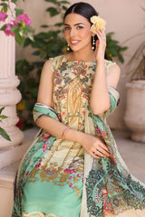 UAE-3 Piece Printed Lawn Suit