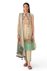 UAE-3 Piece Printed Lawn Suit