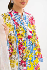 UAE-3 Piece Printed Lawn Suit