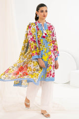 UAE-3 Piece Printed Lawn Suit