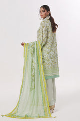 UAE-3 Piece Printed Lawn Suit