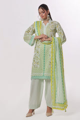 UAE-3 Piece Printed Lawn Suit