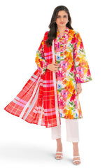 UAE-3 Piece Printed Lawn Suit