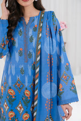 UAE-3 Piece Printed Lawn Suit