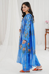 UAE-3 Piece Printed Lawn Suit