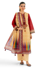 UAE-3 Piece Printed Lawn Suit
