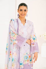 UAE-3 Piece Printed Lawn Suit