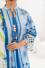 UAE-3 Piece Printed Lawn Suit