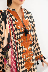 UAE-3 Piece Printed Lawn Suit