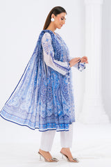 UAE-3 Piece Printed Lawn Suit