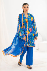 UAE-3 Piece Printed Lawn Suit