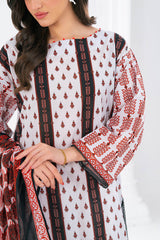 UAE-3 Piece Printed Lawn Suit