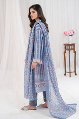 UAE-3 Piece Printed Lawn Suit