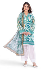 UAE-3 Piece Printed Lawn Suit