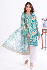 UAE-3 Piece Printed Lawn Suit
