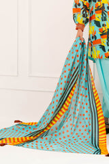 UAE-3 Piece Printed Lawn Suit