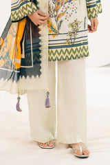 UAE-3 Piece Printed Lawn Suit