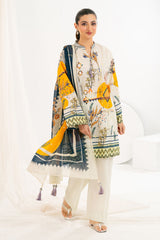 UAE-3 Piece Printed Lawn Suit