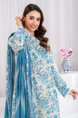 UAE-3 Piece Printed Lawn Suit