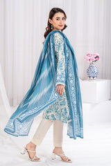 UAE-3 Piece Printed Lawn Suit